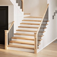 vidaXL Trappstegsmattor 2 pcs obehandlad 110x25x2 cm massiv ek