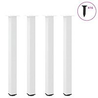 vidaXL Barbordsben 4 st vita 100-102 cm stål