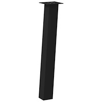 vidaXL Konsolbordsben 4 st svarta 72 cm stål