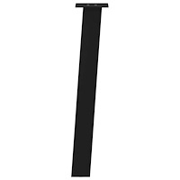 vidaXL Konsolbordsben 4 st svarta 72 cm stål