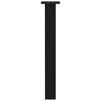 vidaXL Konsolbordsben 4 st svarta 72 cm stål