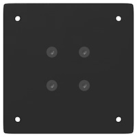 vidaXL Konsolbordsben 4 st svarta 72 cm stål