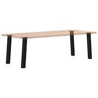 vidaXL Konsolbordsben 4 st svarta 72 cm stål