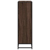 vidaXL Bokhylla brun ek 97,5x33x107,5 cm konstruerat trä och metall