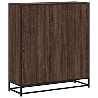 vidaXL Bokhylla brun ek 97,5x33x107,5 cm konstruerat trä och metall