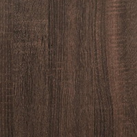 vidaXL Bokhylla brun ek 97,5x33x107,5 cm konstruerat trä och metall