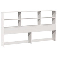 vidaXL Sängram utan madrass vit 180x200 cm massiv furu