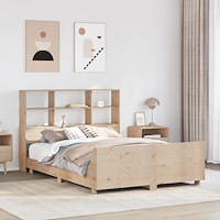 vidaXL Sängram utan madrass 120x190 cm massiv furu