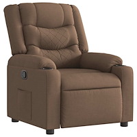 vidaXL Reclinerfåtölj brun tyg