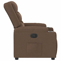 vidaXL Reclinerfåtölj brun tyg