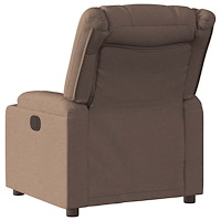 vidaXL Reclinerfåtölj brun tyg