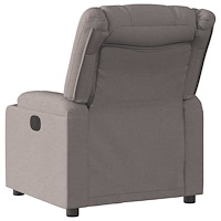 vidaXL Reclinerfåtölj taupe tyg
