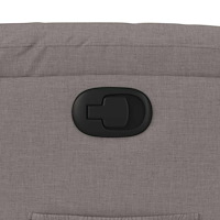 vidaXL Reclinerfåtölj taupe tyg