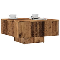 vidaXL Soffbord åldrat trä 60x60x31,5 cm konstruerat trä