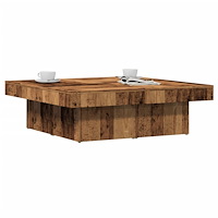 vidaXL Soffbord åldrat trä 90x90x28 cm konstruerat trä