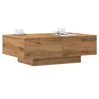 vidaXL Soffbord artisan ek 90x60x31 cm konstruerat trä
