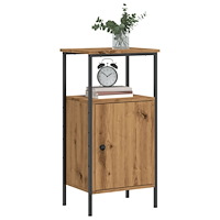 vidaXL Sängbord artisan ek 41x31x80 cm konstruerat trä