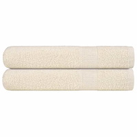 vidaXL Handdukar 2 st gräddvit 100x200 cm 360 gsm 100% bomull