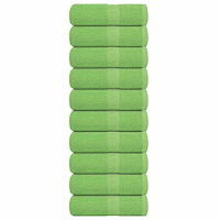 vidaXL Gästhanddukar 10 st äppelgrön 30x30 cm 360 gsm 100% bomull