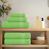 vidaXL Gästhanddukar 2 st äppelgrön 30x50 cm 360 gsm 100% bomull