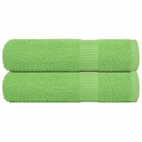 vidaXL Handdukar 2 st äppelgrön 50x100 cm 360 gsm 100% bomull
