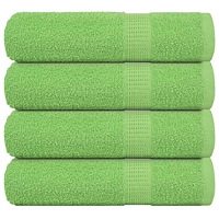 vidaXL Handdukar 4 st äppelgrön 50x100 cm 360 gsm 100% bomull