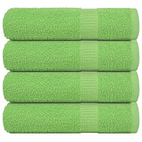 vidaXL Badhanddukar 4 st äppelgrön 70x140 cm 360 gsm 100% bomull