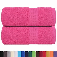 vidaXL Tvålhanddukar 2 st rosa 30x30 cm 360 gsm 100% bomull