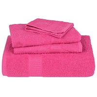 vidaXL Tvålhanddukar 2 st rosa 30x30 cm 360 gsm 100% bomull