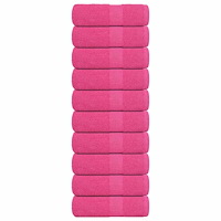 vidaXL Tvätthanddukar 10 st FROGN Rosa 30x30 cm 100% Bomull