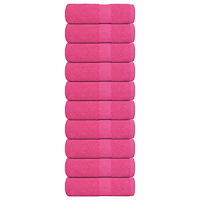 vidaXL Gästhanddukar 10 st rosa 30x50 cm 360 gsm 100% bomull