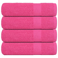 vidaXL Duschhanddukar 4 st rosa 70x140 cm 360 gsm 100% bomull