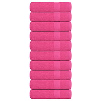 vidaXL Duschhanddukar 10 st rosa 70x140 cm 360 gsm 100% bomull