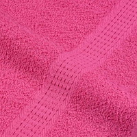 vidaXL Badlakan 10 st rosa 100x150 cm 360 gsm 100% bomull