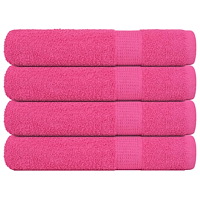 vidaXL Bastuhanddukar 4 st rosa 80x200 cm 360 gsm 100% bomull