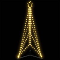 vidaXL LED julgran 363 LEDs varmvit 182 cm
