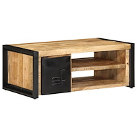 vidaXL Soffbord 90x50x36 cm massivt grovt mangoträ