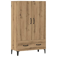 vidaXL Högskåp artisan ek 70x31x115 cm konstruerat trä
