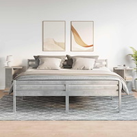 vidaXL Nattduksbord 2 st betonggrå 46,5x29x61 cm konstruerat trä