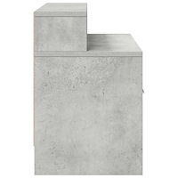 vidaXL Sängbord med låda betonggrå 51x31x47 cm