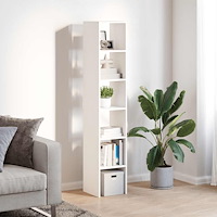 vidaXL Bokhyllor 2 st stapelbara vit 30x30x80 cm konstruerat trä