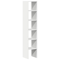 vidaXL Bokhyllor 2 st stapelbara vit 30x30x80 cm konstruerat trä