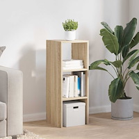 vidaXL Bokhylla stapelbar sonoma-ek 30x30x80 cm konstruerat trä