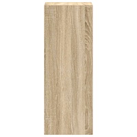 vidaXL Bokhylla stapelbar sonoma-ek 30x30x80 cm konstruerat trä