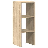 vidaXL Bokhylla stapelbar sonoma-ek 30x30x80 cm konstruerat trä