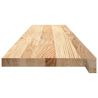 vidaXL Trappstegsmattor 4 pcs obehandlad 120x30x2 cm massiv ek