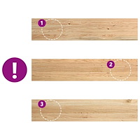 vidaXL Trappstegsmattor 4 pcs obehandlad 120x30x2 cm massiv ek