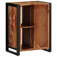 vidaXL Skänk flerfärgad 55x35x70 cm massivt återvunnet trä