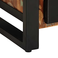 vidaXL Skänk flerfärgad 55x35x70 cm massivt återvunnet trä