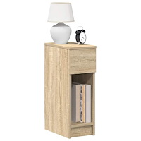 vidaXL Sängbord med låda sonoma-ek 20x36x60 cm